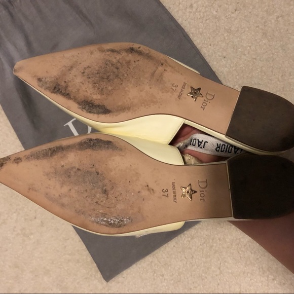 DIOR J'ADIOR White Slingback Flats, 37 - Picture 5 of 7